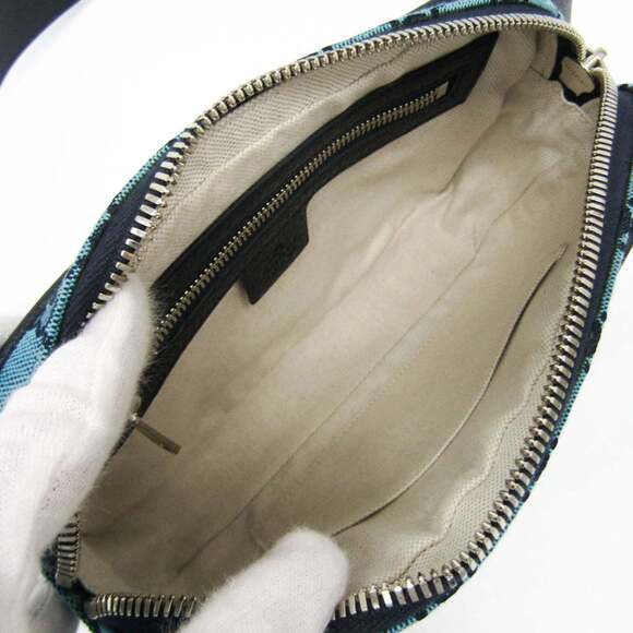 GUCCI Authentic Blue Leather Fanny Pack - Picture 3 of 12